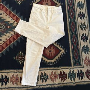 Madewell Classic Straight Jeans in Tile White Size 27